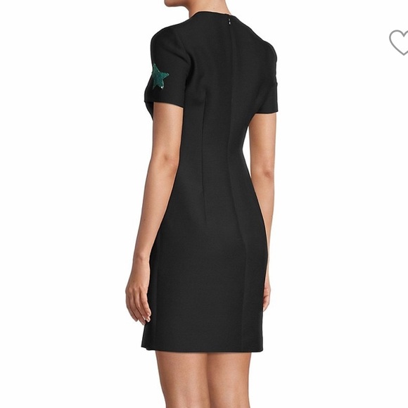 VALENTINO COUTURE STAR ⭐️ EMBELLISHED SHIFT DRESS IN BLACK SIZE US 4 - Picture 10 of 16